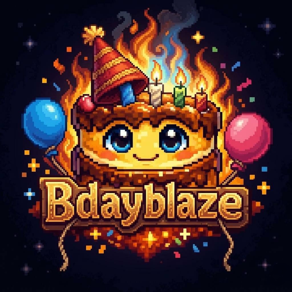 Bdayblaze Discord birthday bot logo
